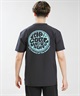 RIP CURL リップカール 水着 ラッシュガード 半袖 Tシャツ メンズ WETTI PASSAGE ICON RASH RCM6S-4304(BLK-M)