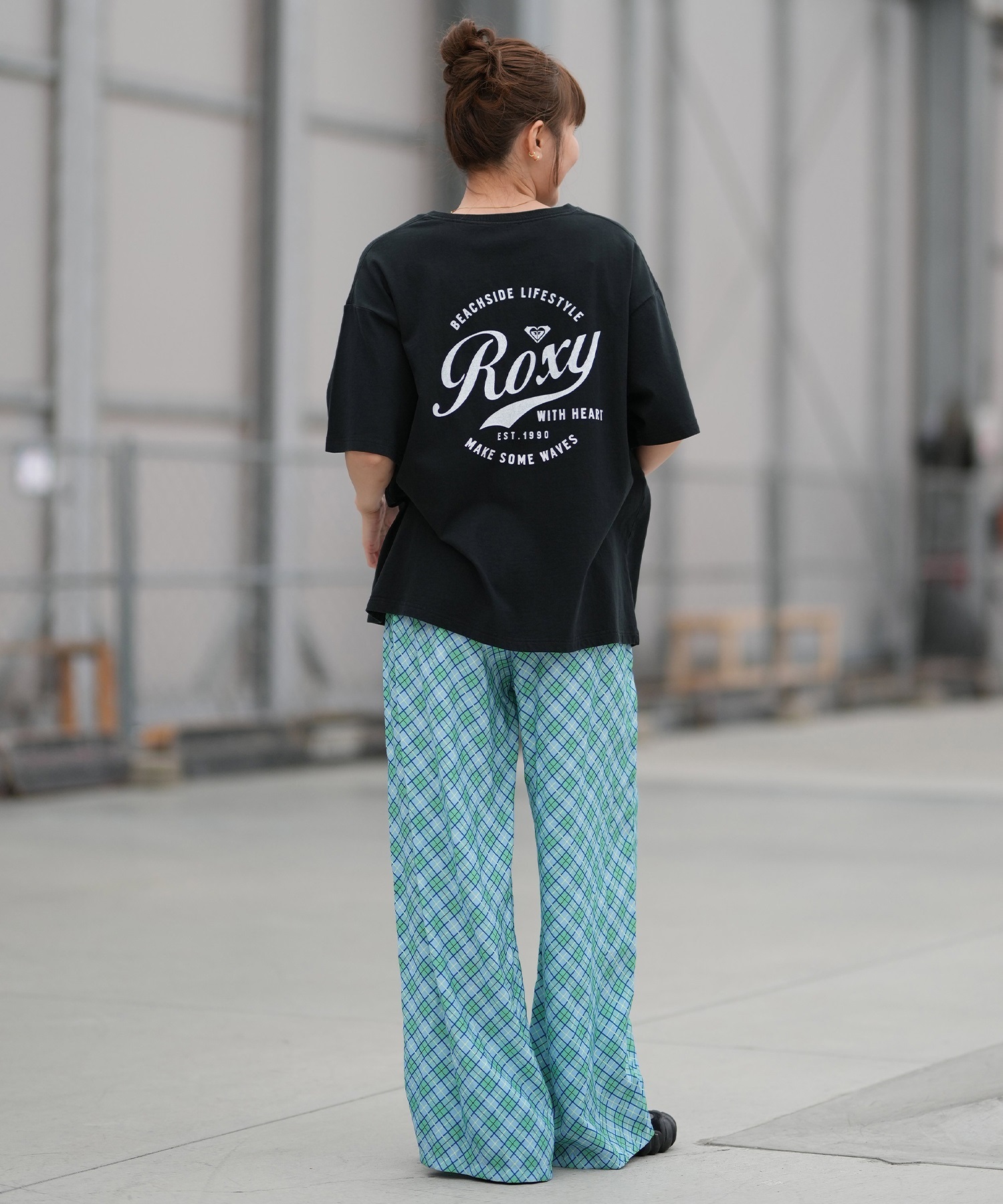 ROXY ロキシー 半袖 Tシャツ レディース バックプリント ドロップショルダー RST261076(NAT-S)