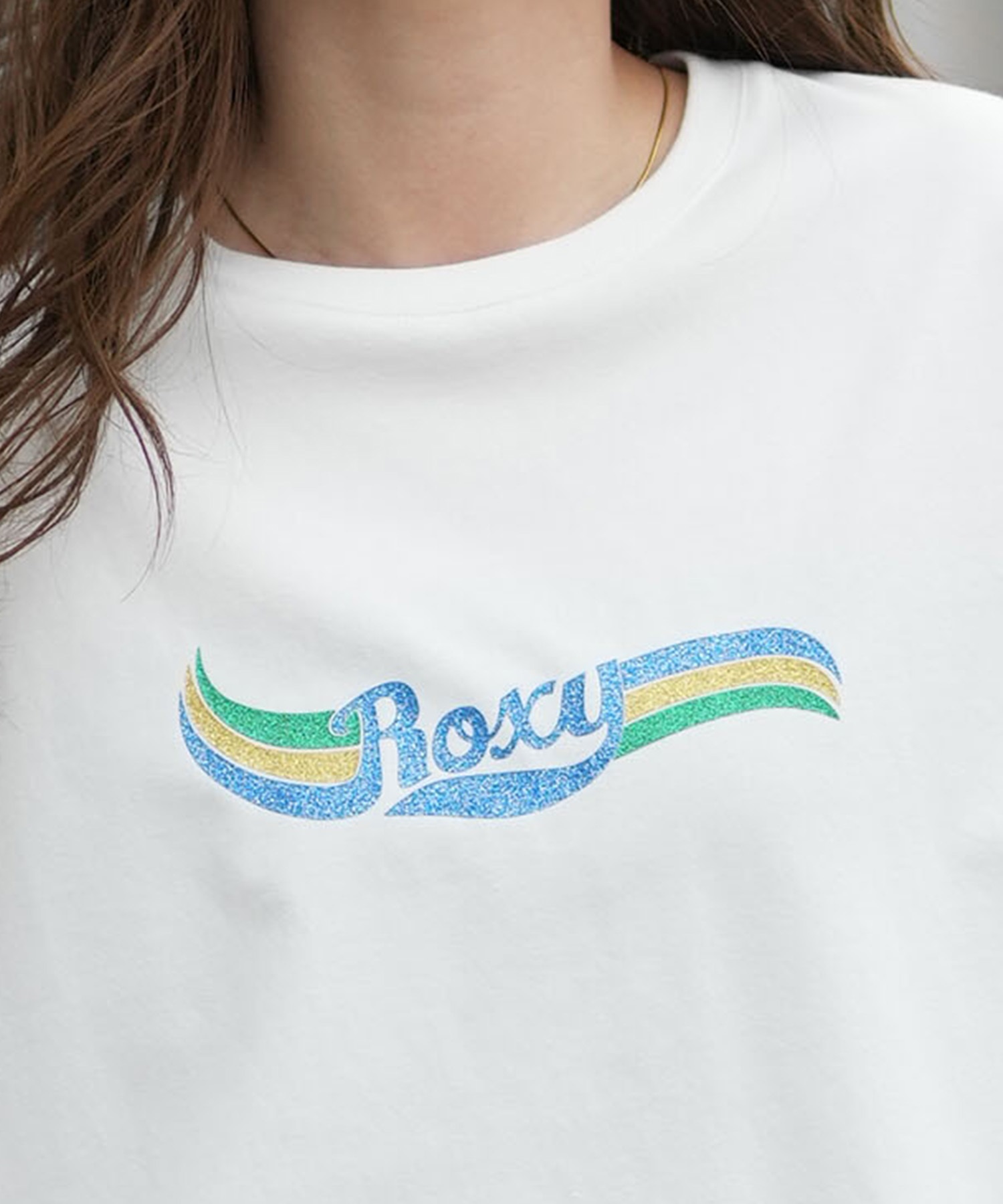 ROXY ロキシー 半袖 Tシャツ レディース フロントプリント RST261641M ムラサキスポーツ限定(WHT-M)