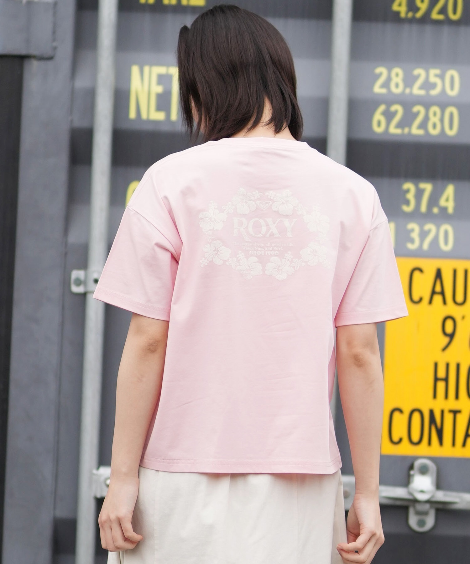 ROXY ロキシー 半袖 Tシャツ レディース WATER SUN AND SURF T RST261642M ムラサキスポーツ限定(GRN-M)
