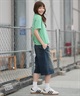 ROXY ロキシー 半袖 Tシャツ レディース WATER SUN AND SURF T RST261642M ムラサキスポーツ限定(GRN-M)
