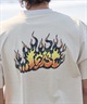 LOST ロスト 水着 ラッシュガード メンズ 半袖 Tシャツ UVカット 速乾 ストレッチ 水陸両用 LM6S-4302(WHT-M)