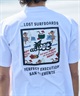 LOST ロスト 水着 ラッシュガード メンズ 半袖 Tシャツ UVカット 速乾 ストレッチ 水陸両用 LM6S-4304(WHT-M)