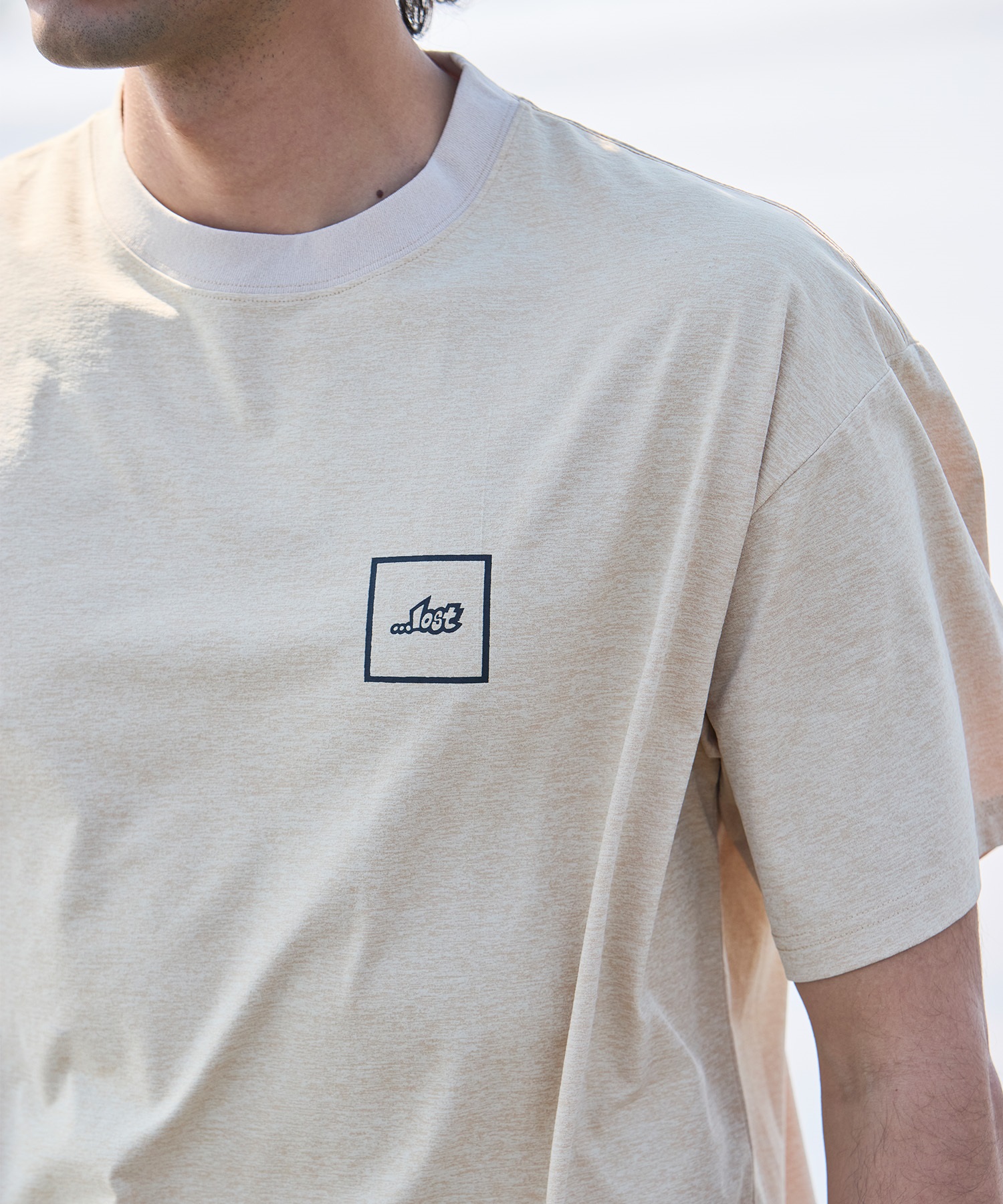 LOST ロスト 水着 ラッシュガード メンズ 半袖 Tシャツ UVカット 速乾 ストレッチ 水陸両用 LM6S-4304(WHT-M)