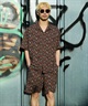 DEAR LAUREL ディアローレル ハーフパンツ ショートパンツ 水陸両用 ショーツ VACATION SHORTS DL26S-3302(BLK-M)