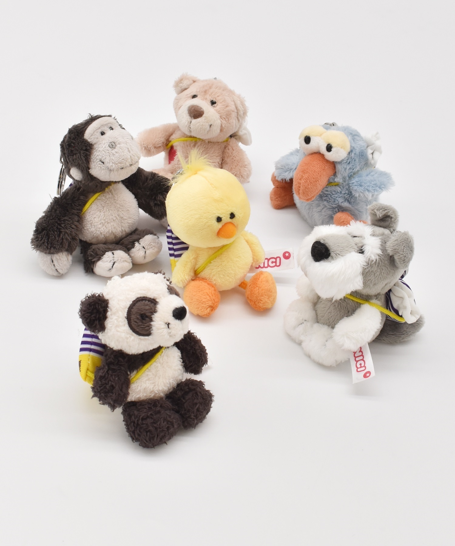 NICI ニキ キーホルダー キーリング パンダ ムラサキスポーツショッパー 92302(Panda-ONE)