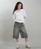 RVCA ルーカ 半袖 Tシャツ レディース シンプル RVCA CROPPED SS TEE BG043201(BLK-S)