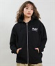 X-GIRL エックスガール ジップアップ パーカー レディース バックロゴ 裏毛 105254012027 ムラサキスポーツ限定(ASH-S)