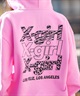X-GIRL エックスガール ジップアップ パーカー レディース バックロゴ 裏毛 105254012027 ムラサキスポーツ限定(ASH-S)