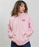 X-GIRL エックスガール ジップアップ パーカー レディース オーバーサイズ HEART LG ZIP SWT HD 105254012028(BLACK-S)