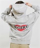 X-GIRL エックスガール ジップアップ パーカー レディース オーバーサイズ HEART LG ZIP SWT HD 105254012028(BLACK-S)