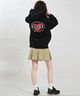 X-GIRL エックスガール ジップアップ パーカー レディース オーバーサイズ HEART LG ZIP SWT HD 105254012028(BLACK-S)