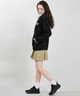 X-GIRL エックスガール ジップアップ パーカー レディース オーバーサイズ HEART LG ZIP SWT HD 105254012028(BLACK-S)