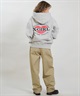 X-GIRL エックスガール ジップアップ パーカー レディース オーバーサイズ HEART LG ZIP SWT HD 105254012028(BLACK-S)