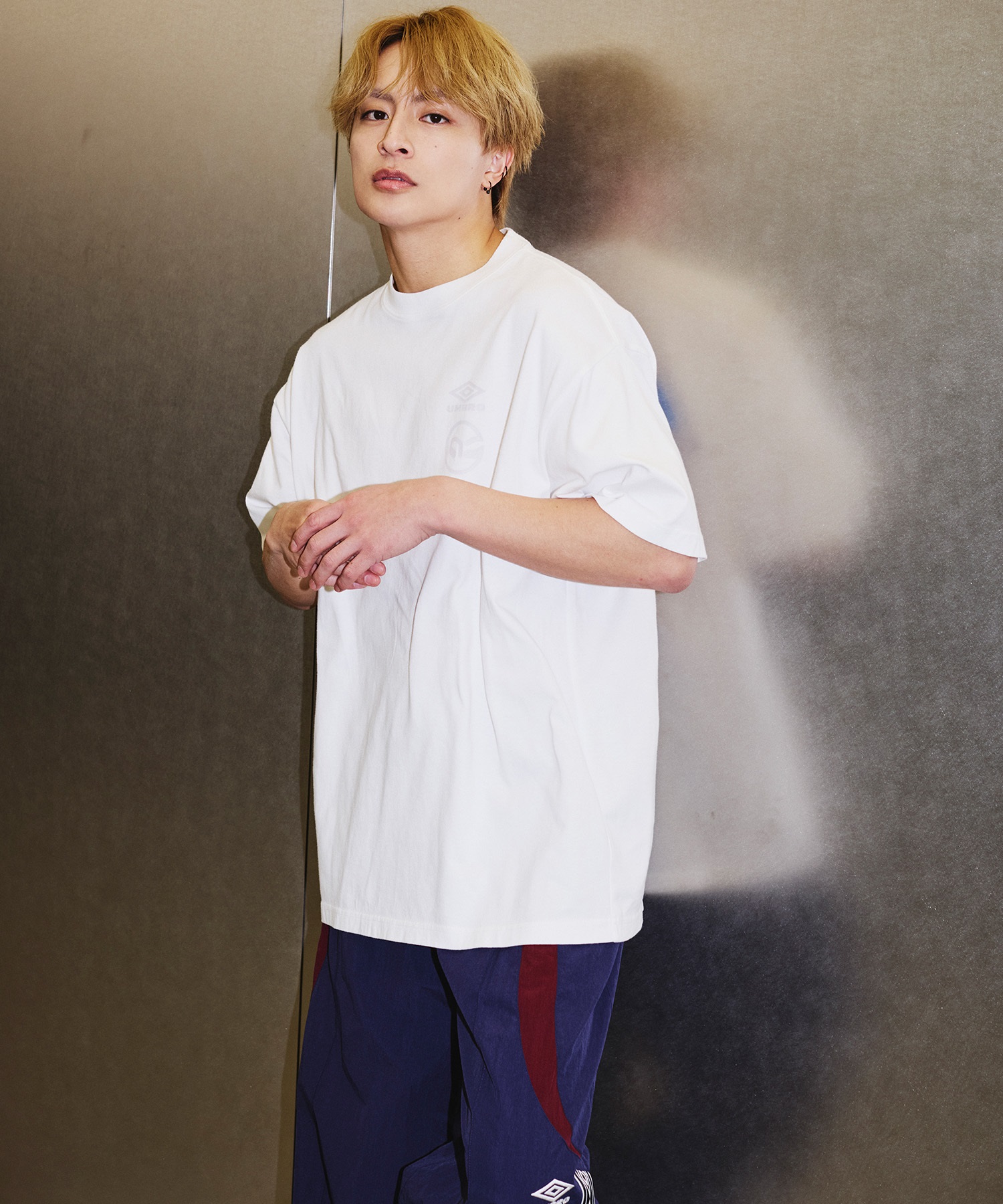 UMBRO アンブロ × ALAN SHIRAHAMA 半袖 Tシャツ UM26SSAL-CS02(WHITE-M)