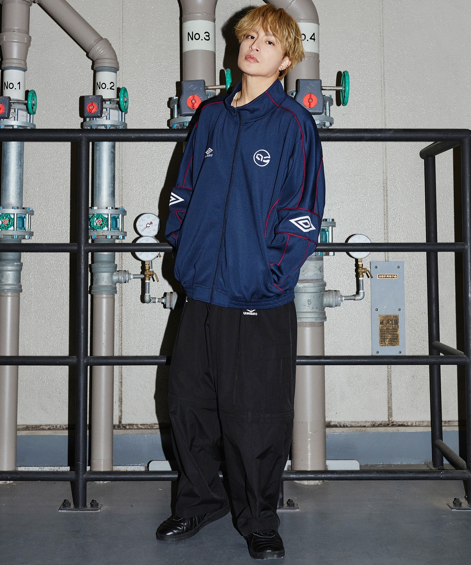UMBRO アンブロ × ALAN SHIRAHAMA デタッチャブル カーゴパンツ UM26SSAL-PT02(BLACK-M)