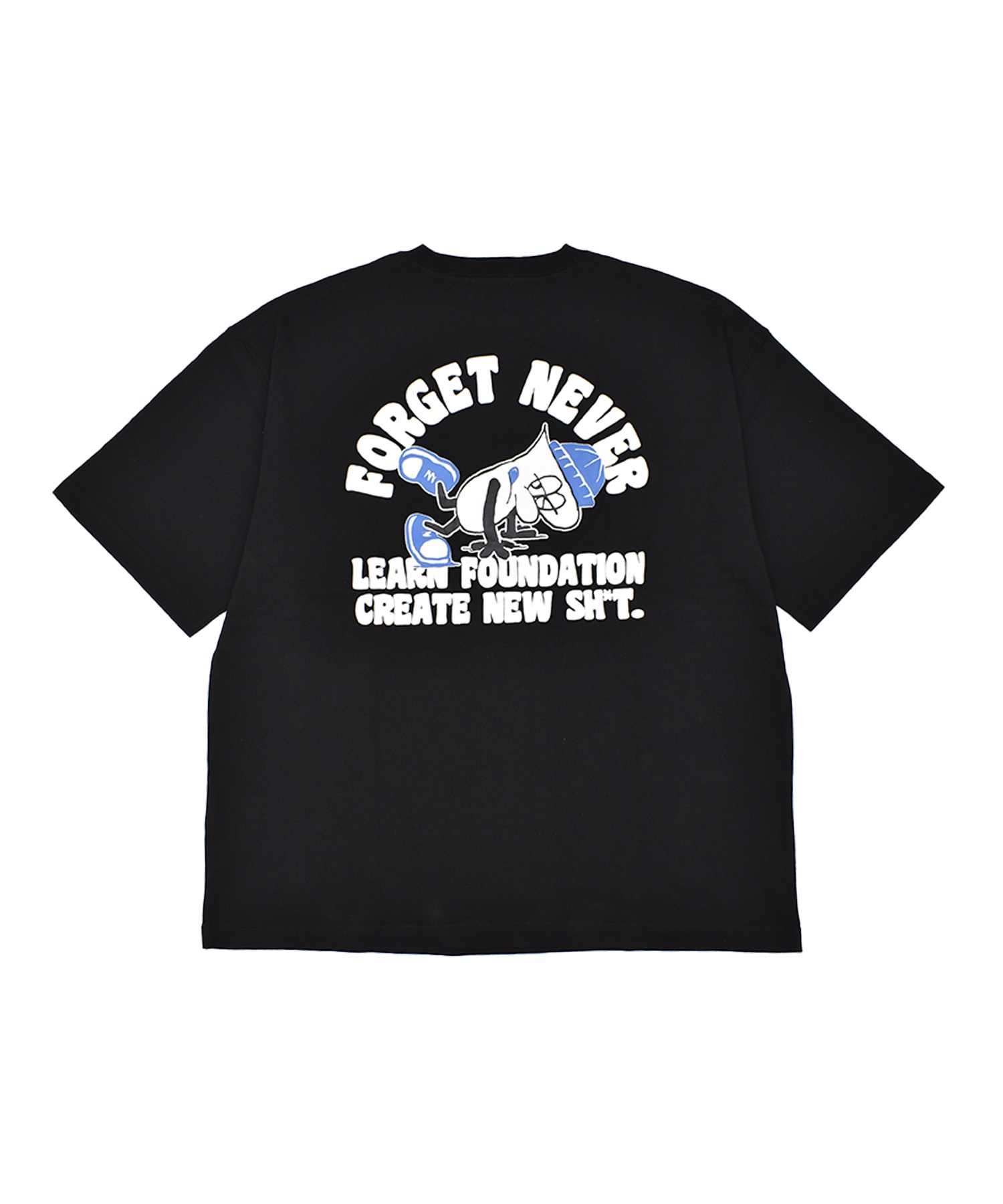 FORGET NEVER フォーゲットネバー コラボレーション 半袖 Tシャツ メンズ バックプリント 263OO1ST943FN ムラサキスポーツ限定(WHT-M)