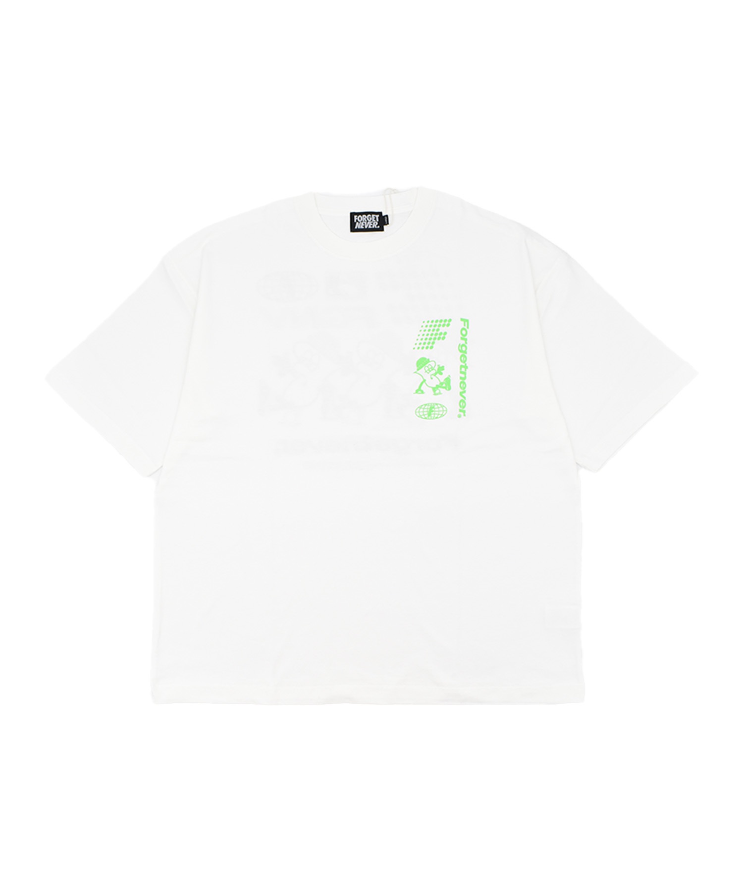 FORGET NEVER フォーゲットネバー コラボレーション 半袖 Tシャツ メンズ バックプリント 263OO1ST944FN ムラサキスポーツ限定(WHT-M)