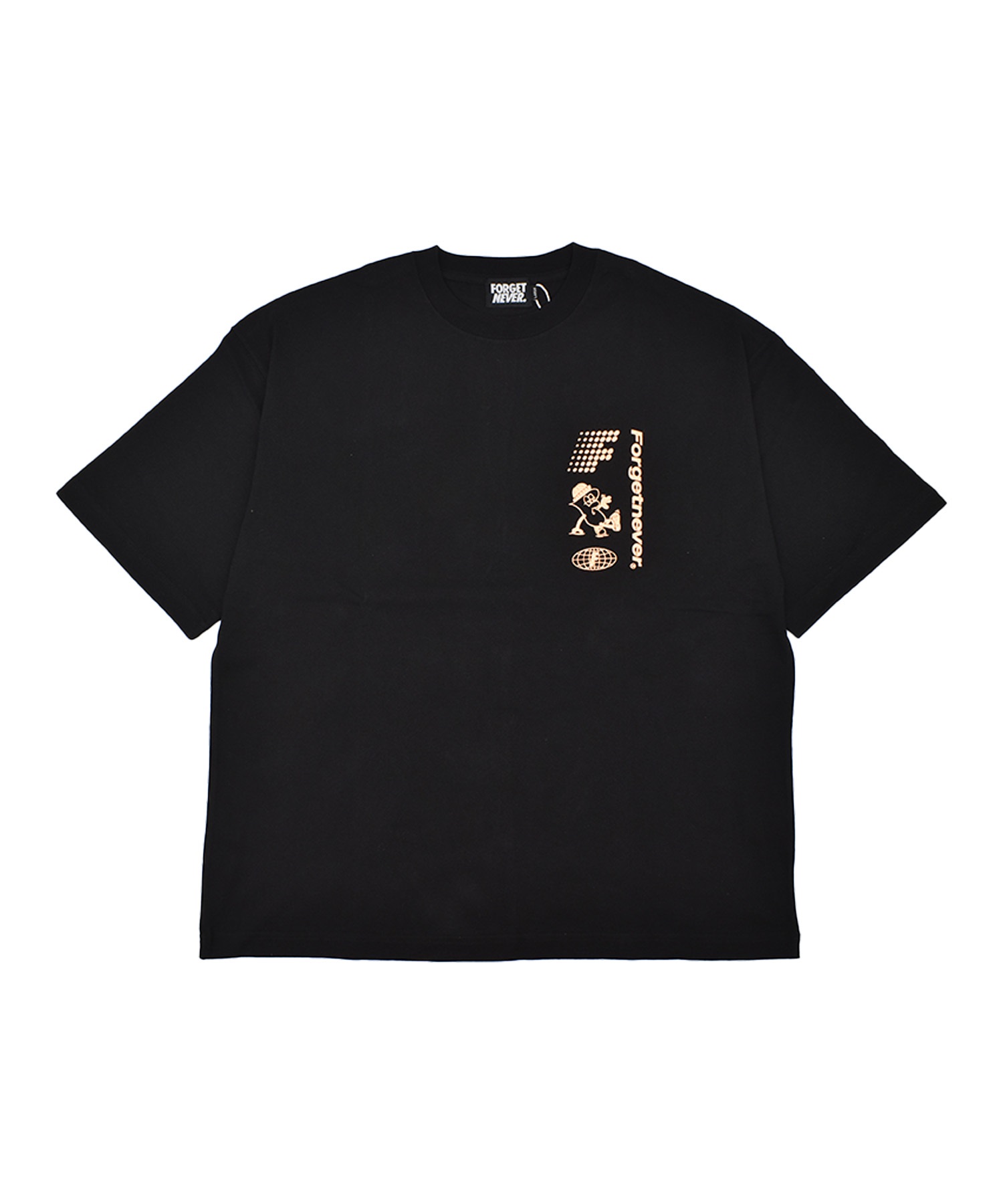 FORGET NEVER フォーゲットネバー コラボレーション 半袖 Tシャツ メンズ バックプリント 263OO1ST944FN ムラサキスポーツ限定(WHT-M)