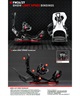 BENTMETAL ベントメタル スピードインフレックス SPEED-IN FLEX スノーボード バインディング ビンディング リアエントリー ユニセックス 26-27 早期購入(BLACK-S)