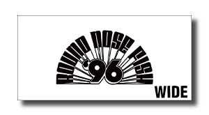 Logo with curved black text forming a semicircle around the number 96, plus 'WIDE' in bold at the lower right.