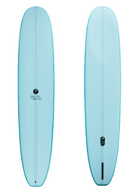BVEvGq8w - SHOP NEWS | ムラサキスポーツオンラインストア 通販 Two light-blue surfboards standing upright side by side; one shows a logo midboard, the other a bottom fin slot.