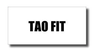 TaoFitLogo - SHOP NEWS | ムラサキスポーツオンラインストア 通販 TAO FIT logo in bold black letters on a white card background
