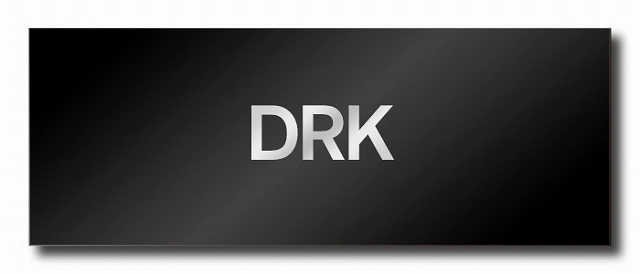 s-DRK LOGO - SHOP NEWS | ムラサキスポーツオンラインストア 通販 Dark gradient banner with the letters DRK centered in light gray.